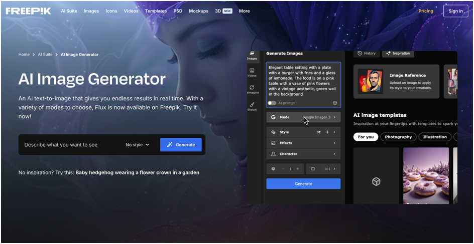 Freepik’s AI Tools