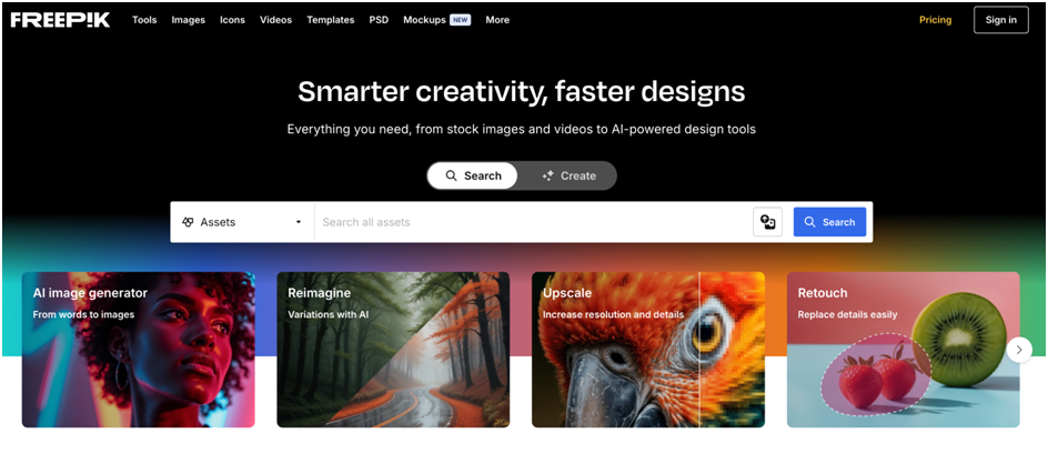 Freepik Dashboard