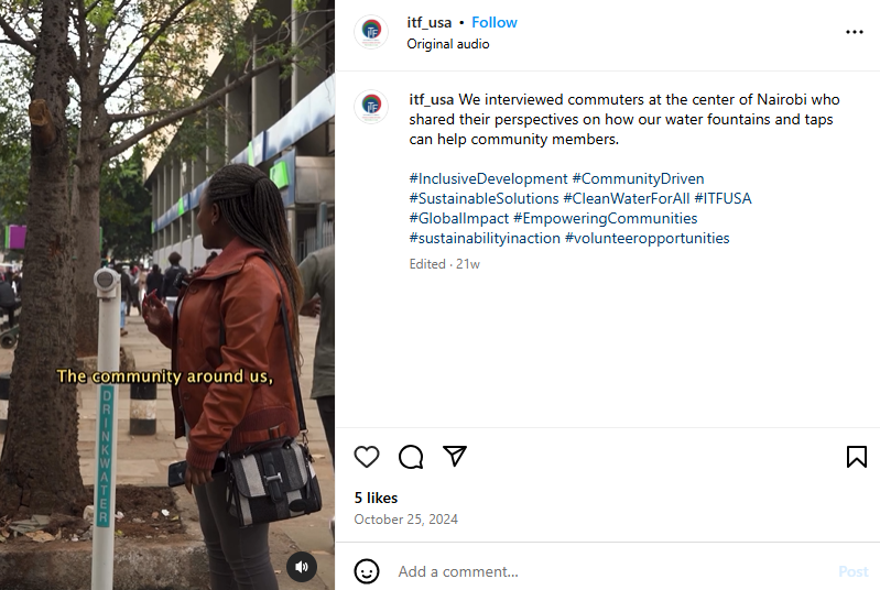 A Video Post on Instagram by @itf_usa