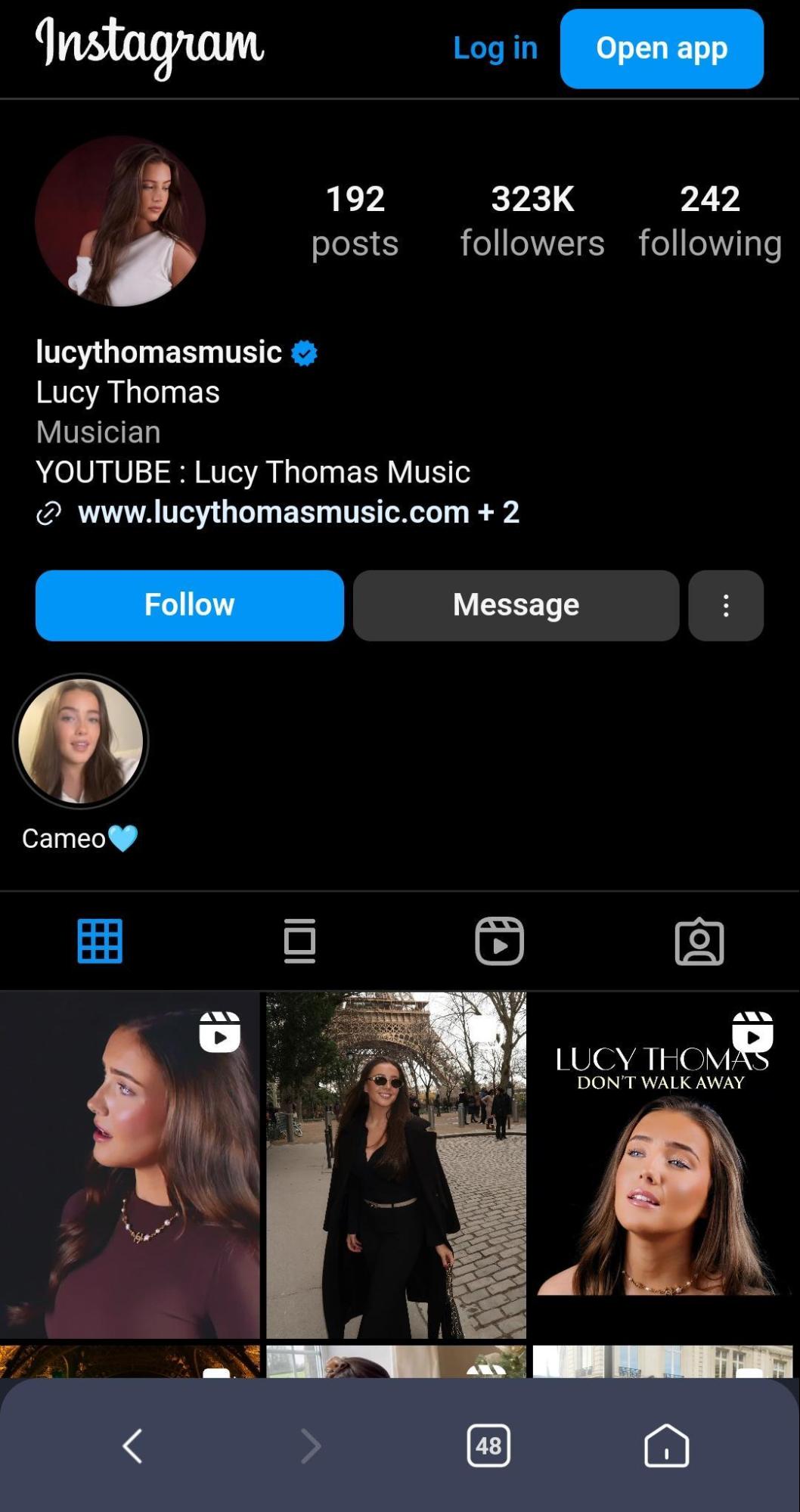 A Well-Optimized Instagram Profile Example