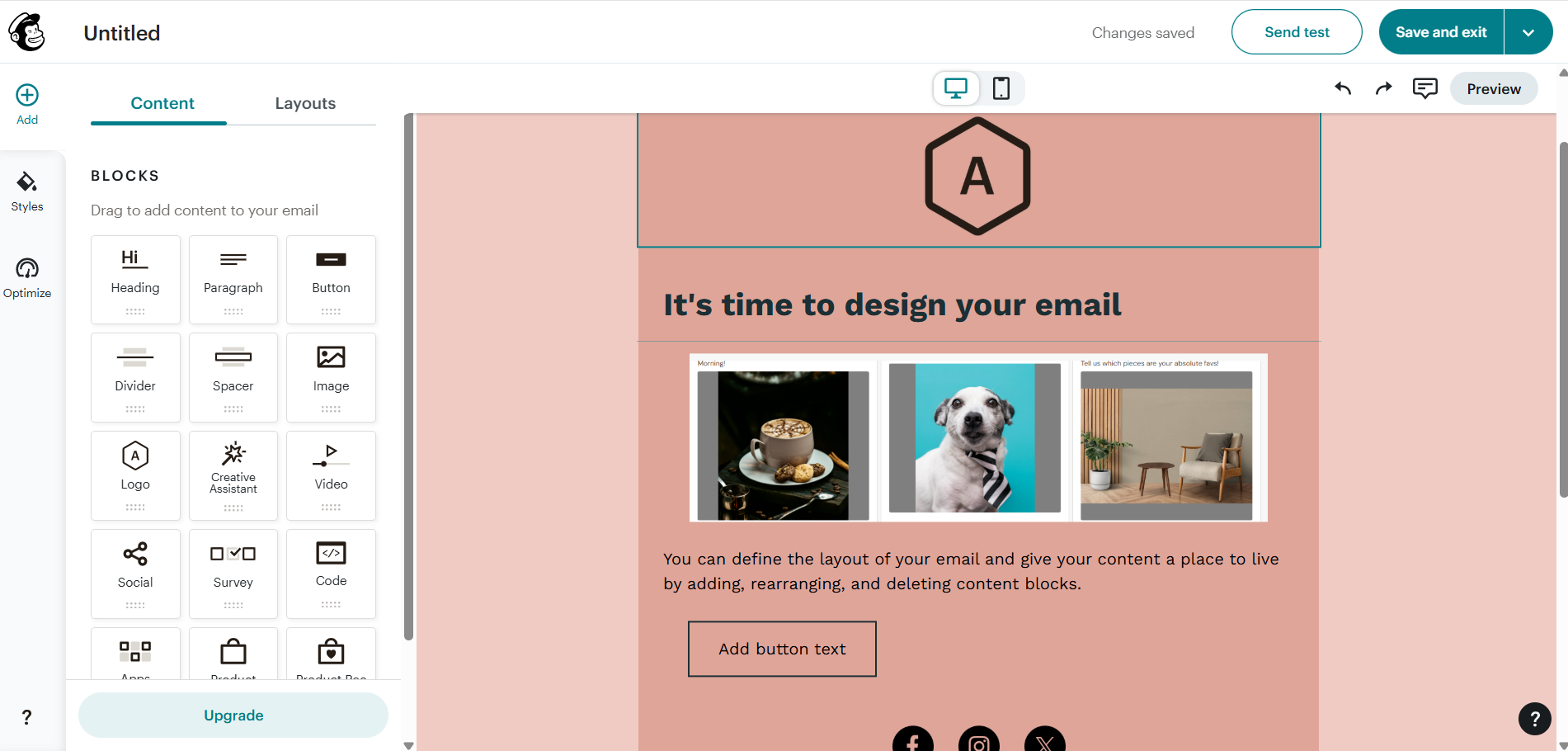 Mailchimp’s Dashboard (Source: Mailchimp)