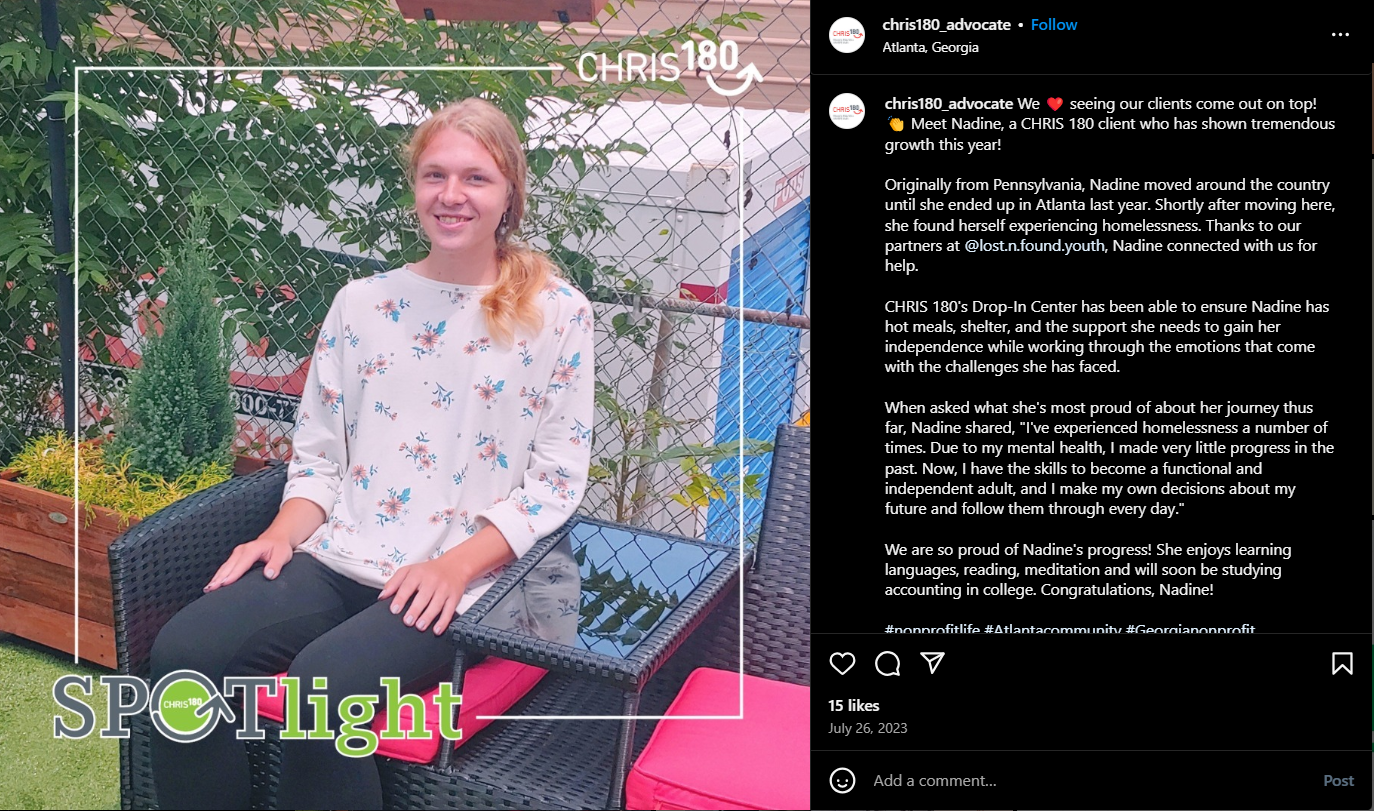 An Instagram Post by a Nonprofit Organization Highlighting a Nonprofit Success Story