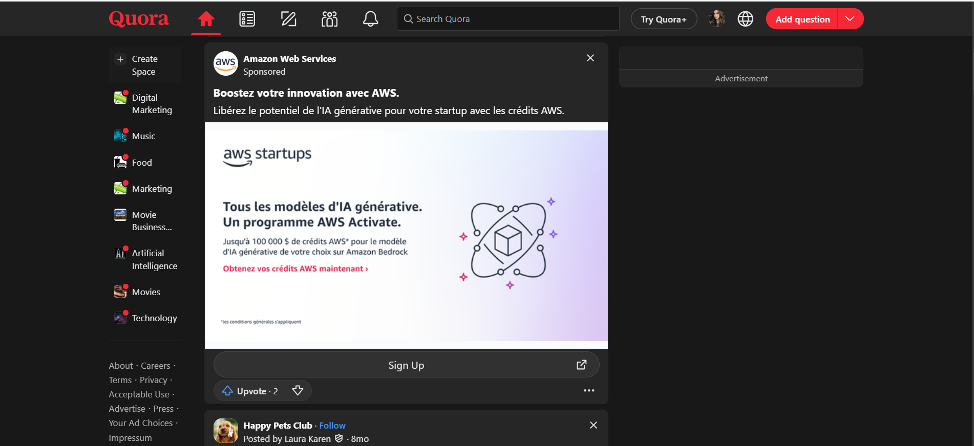 Quora’s News Feed
