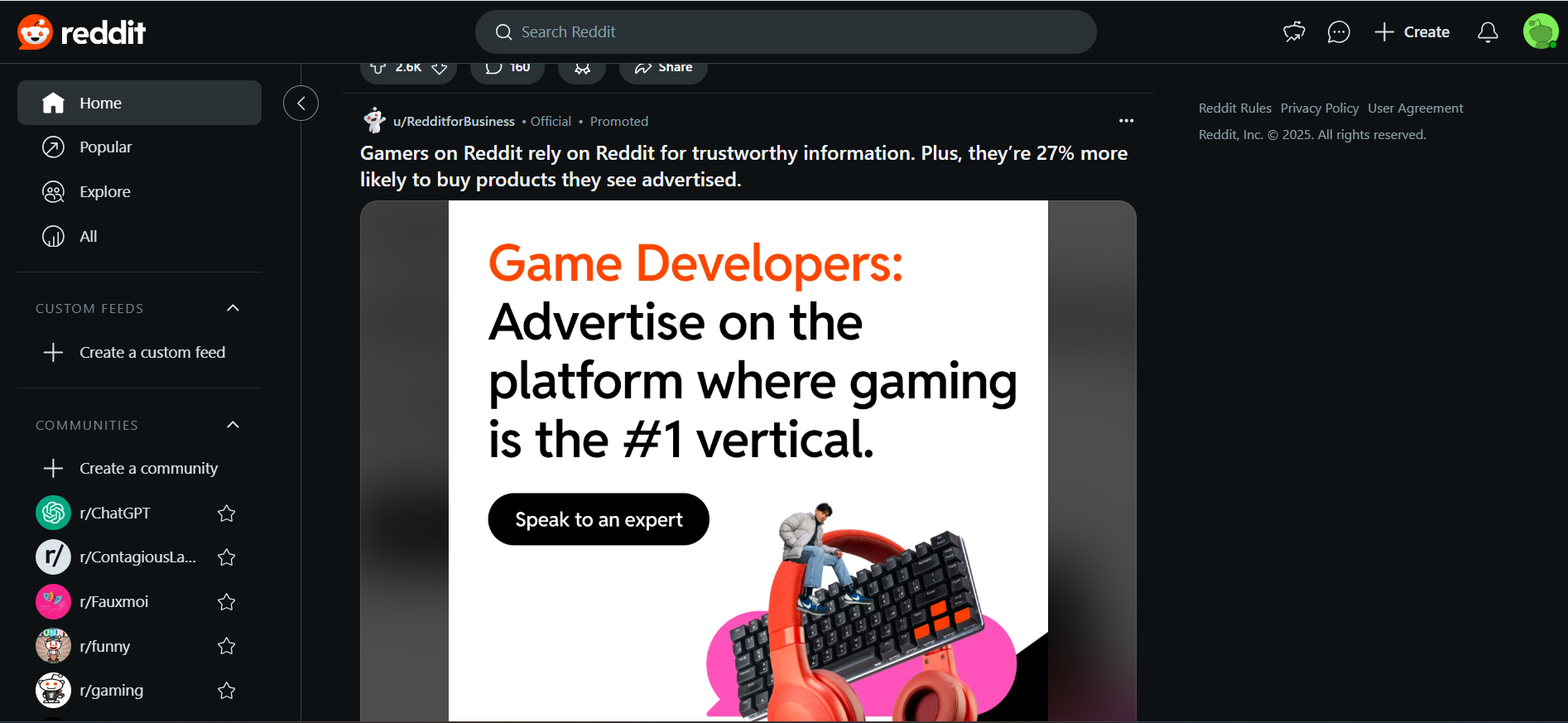 Reddit’s News Feed