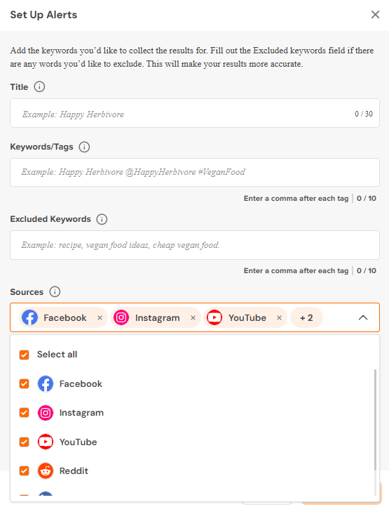 Social Champ's Social Listening Tool