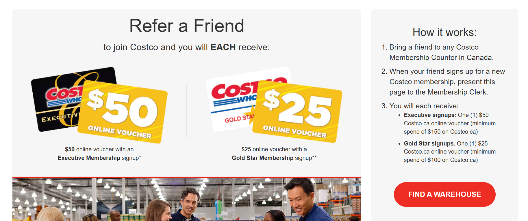 Costco’s Referral Bonus Program