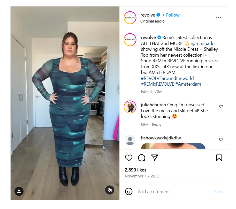 Influencer Marketing Example on Instagram