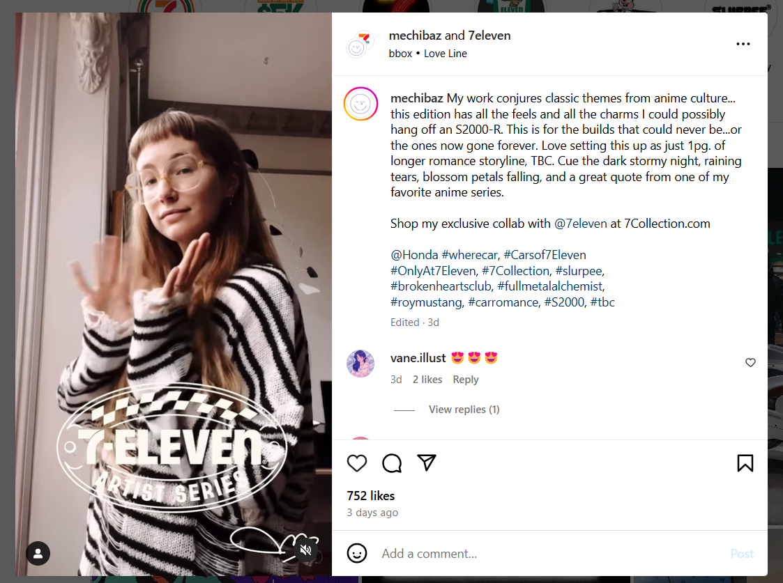 7 Eleven’s Influencer Collaboration