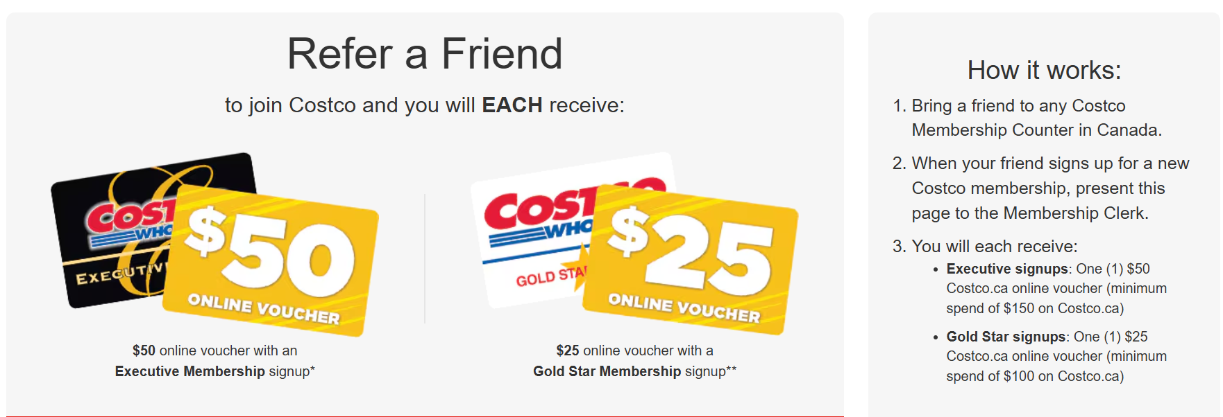 Costco Canada’s Referral Program