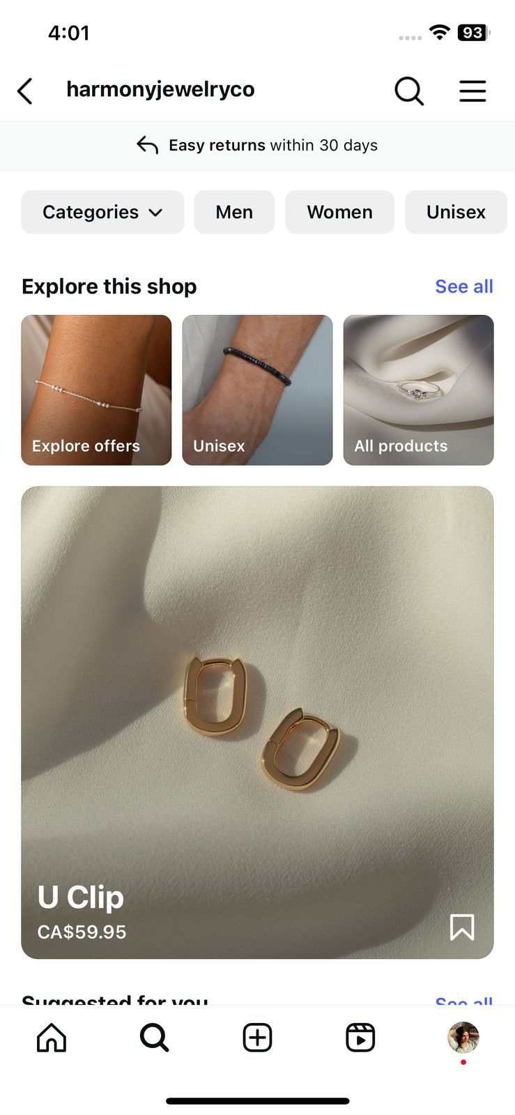 Harmonyjewelryco’s Instagram Shop