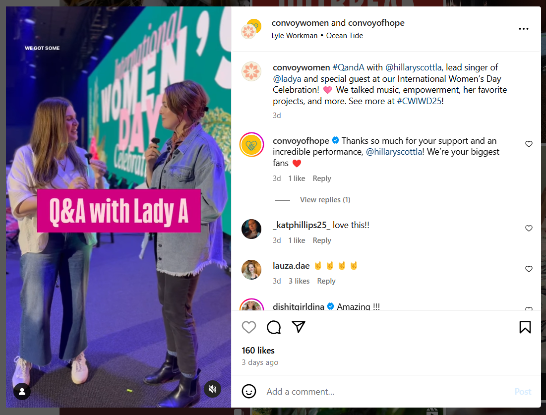 Instagram Q&A of a Nonprofit Organization
