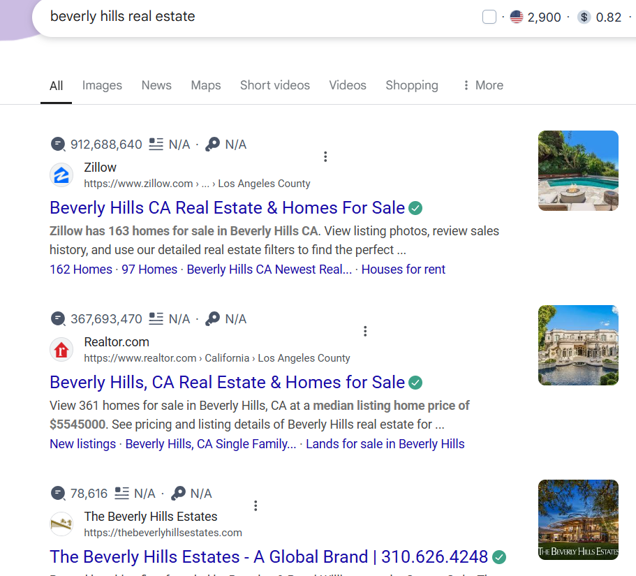 Example of SEO marketing