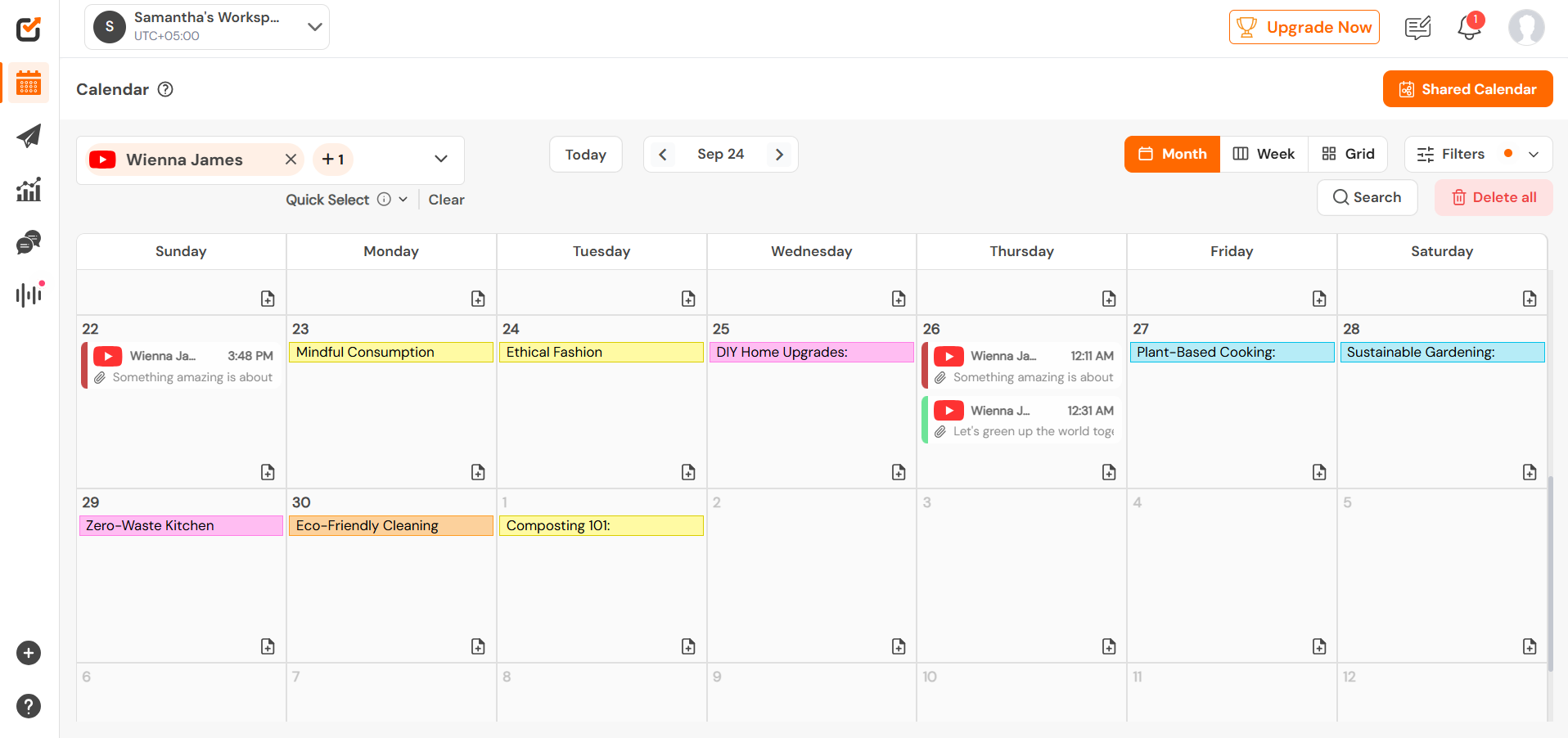 Social Champ’s Social Calendar