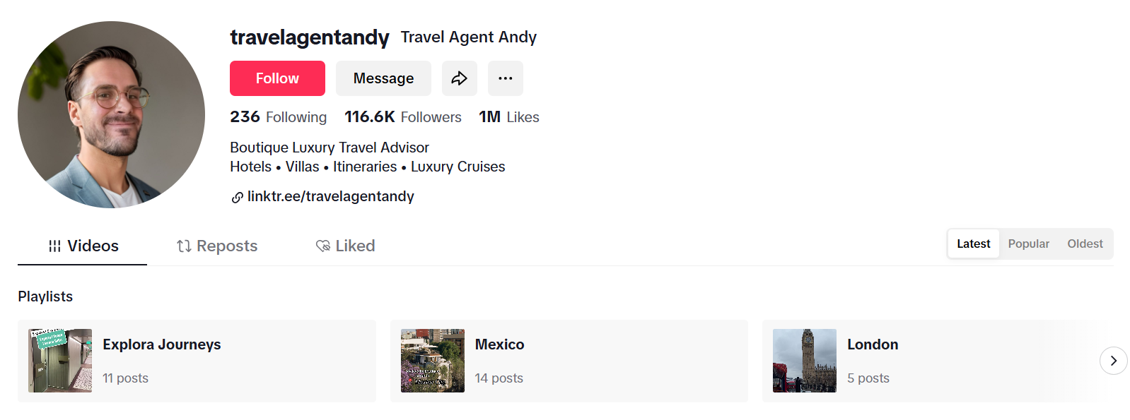 @travelagenctandy's TikTok Profile