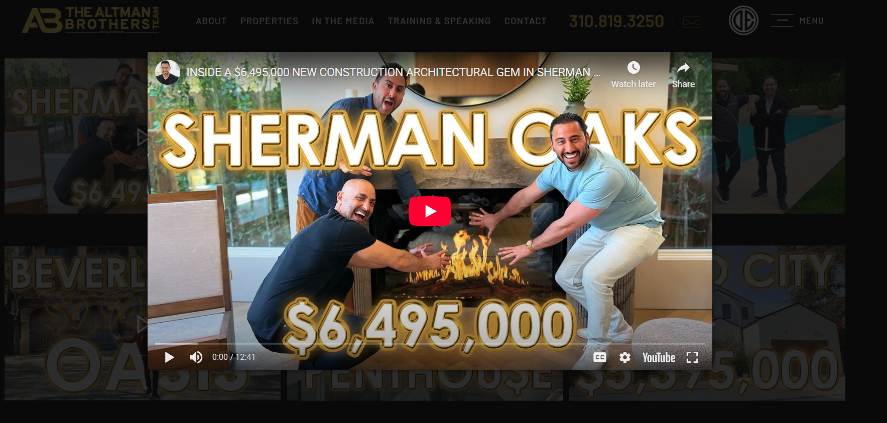 Video Marketing Example of Real Estate on YouTube