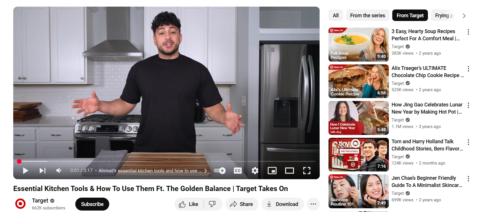 YouTube Video of Target