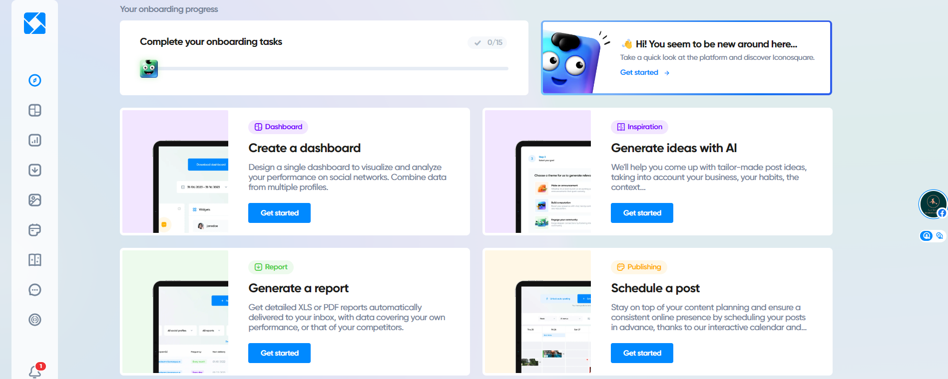 Iconosquare’s Dashboard