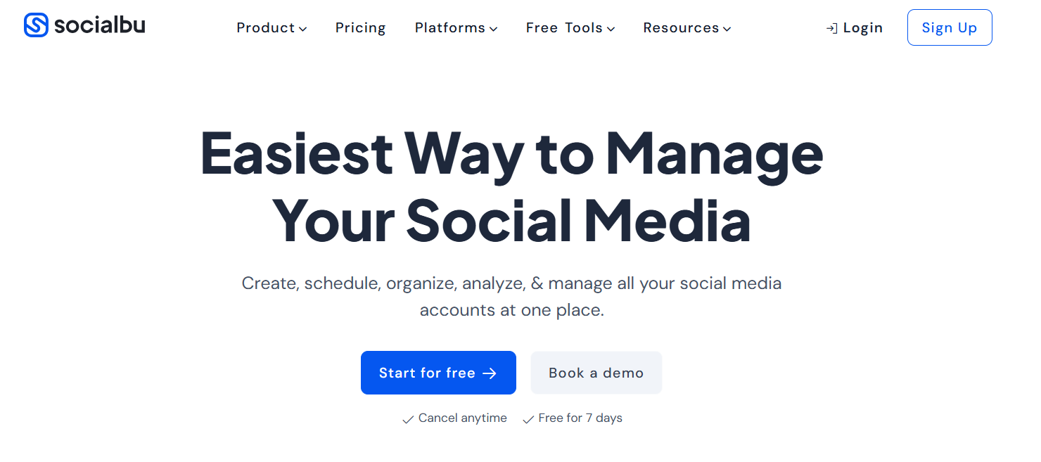 SocialBu’s Webpage