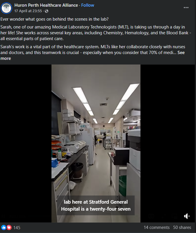 A Behind-the-Scenes Video of a Laboratory Technologist