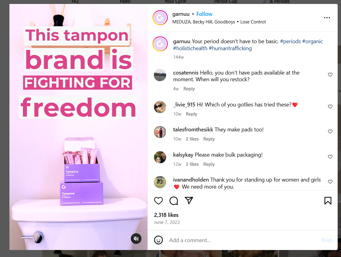 An Instagram Video of Brand Awareness