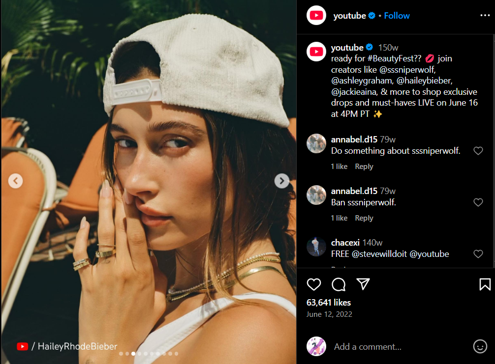 YouTube’s Beauty Fest Branded Hashtag #BeautyFest