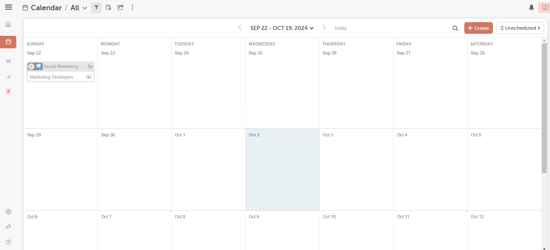 coschedule calender