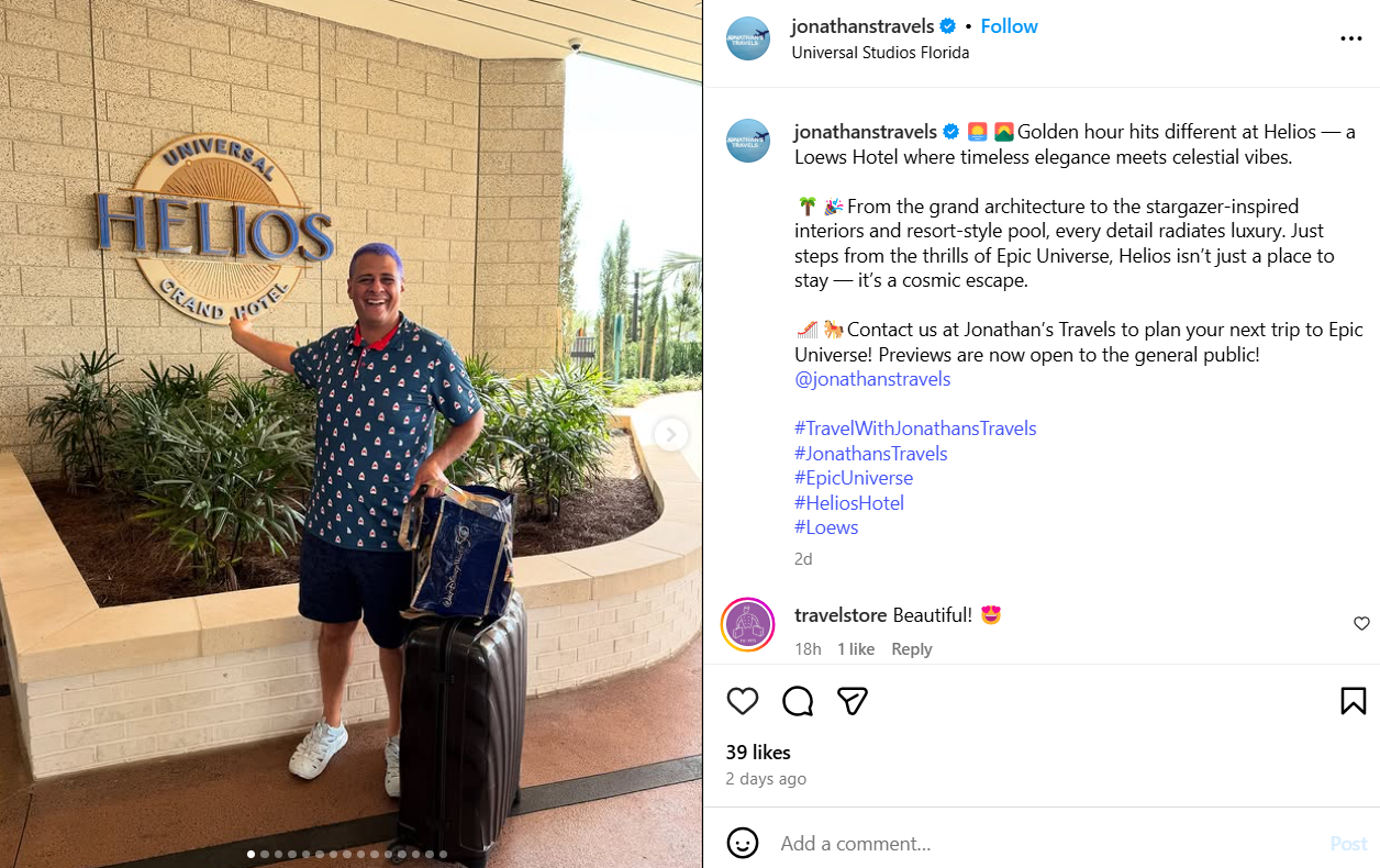 Pictures of a Real Client on @jonathanstravels' Instagram
