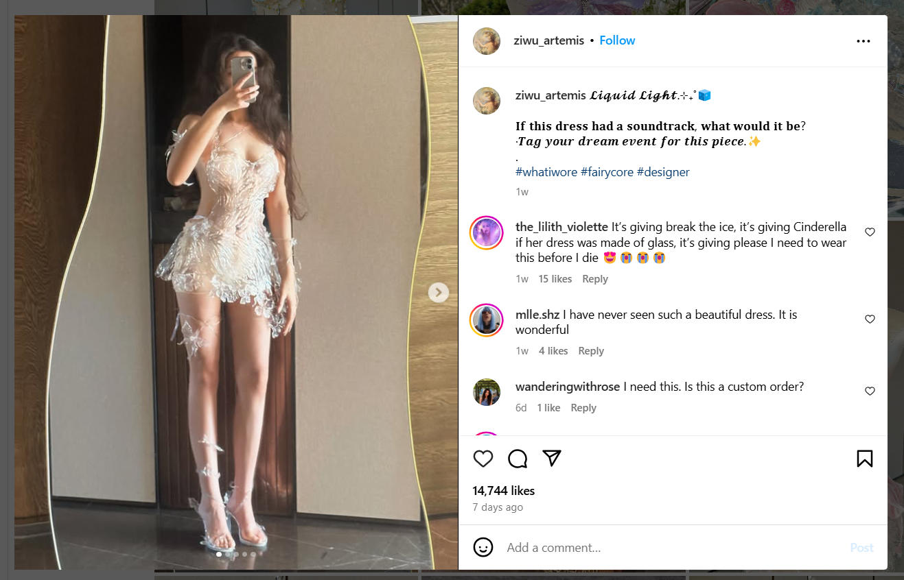 E-commerce Related Post on Instagram