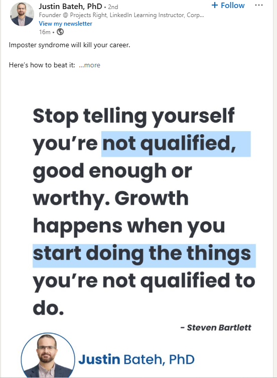 Example of an Open Loop LinkedIn Post