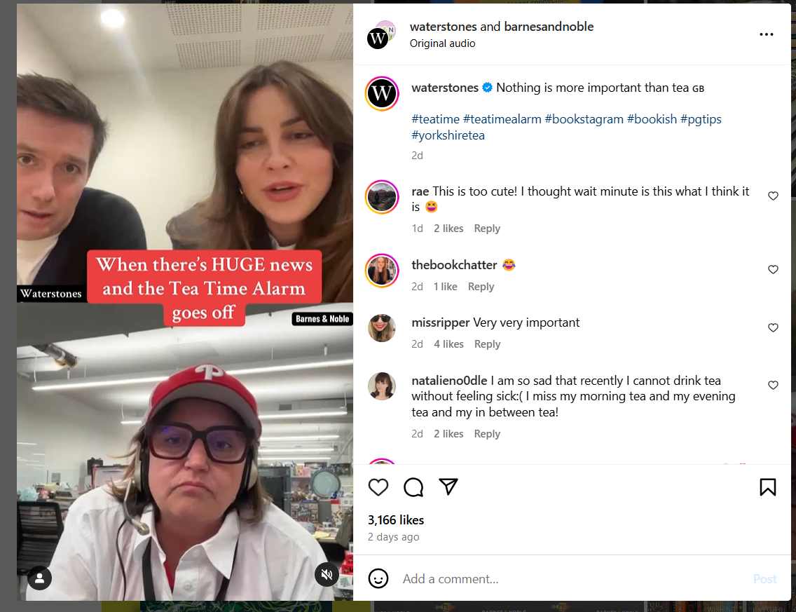 Example of Using Hashtags on Instagram Post