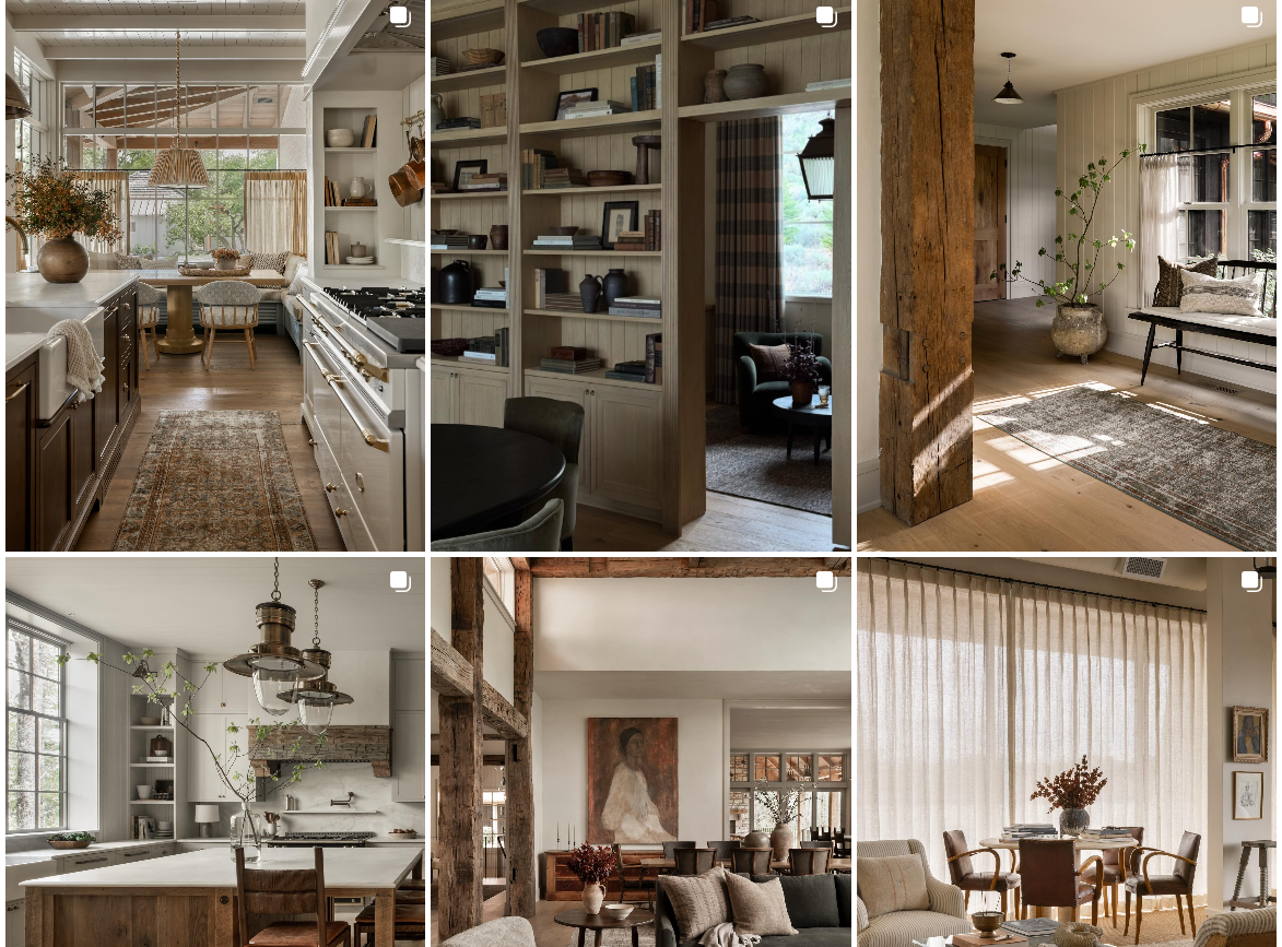 Instagram Grid of @amberinteriors
