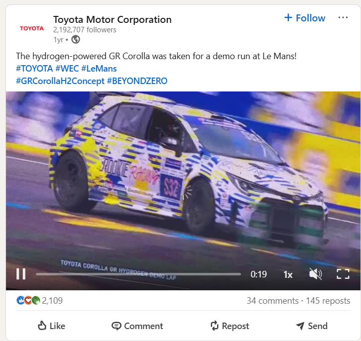 A Car Brand Sharing the Demo Video of Its Car
