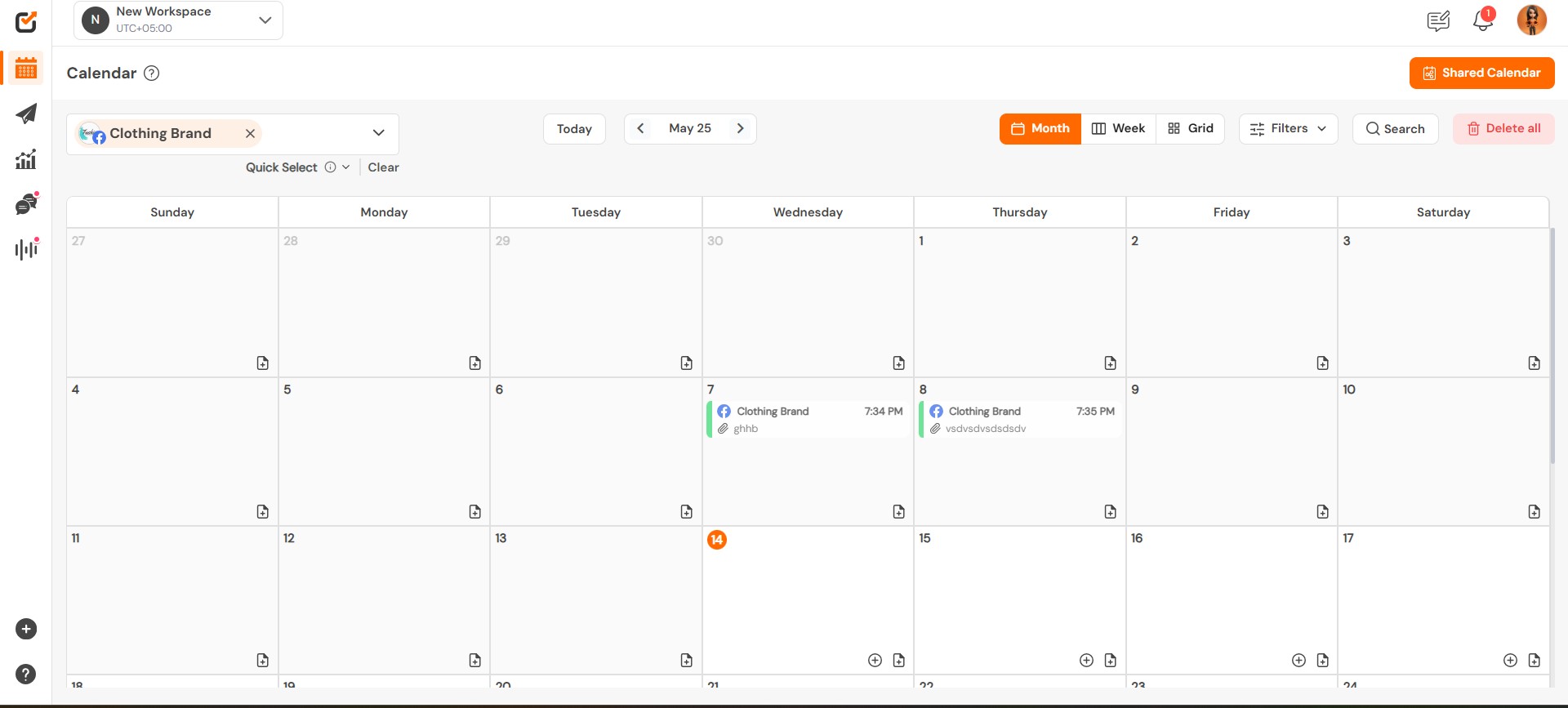 Social Champ’s Social Calendar