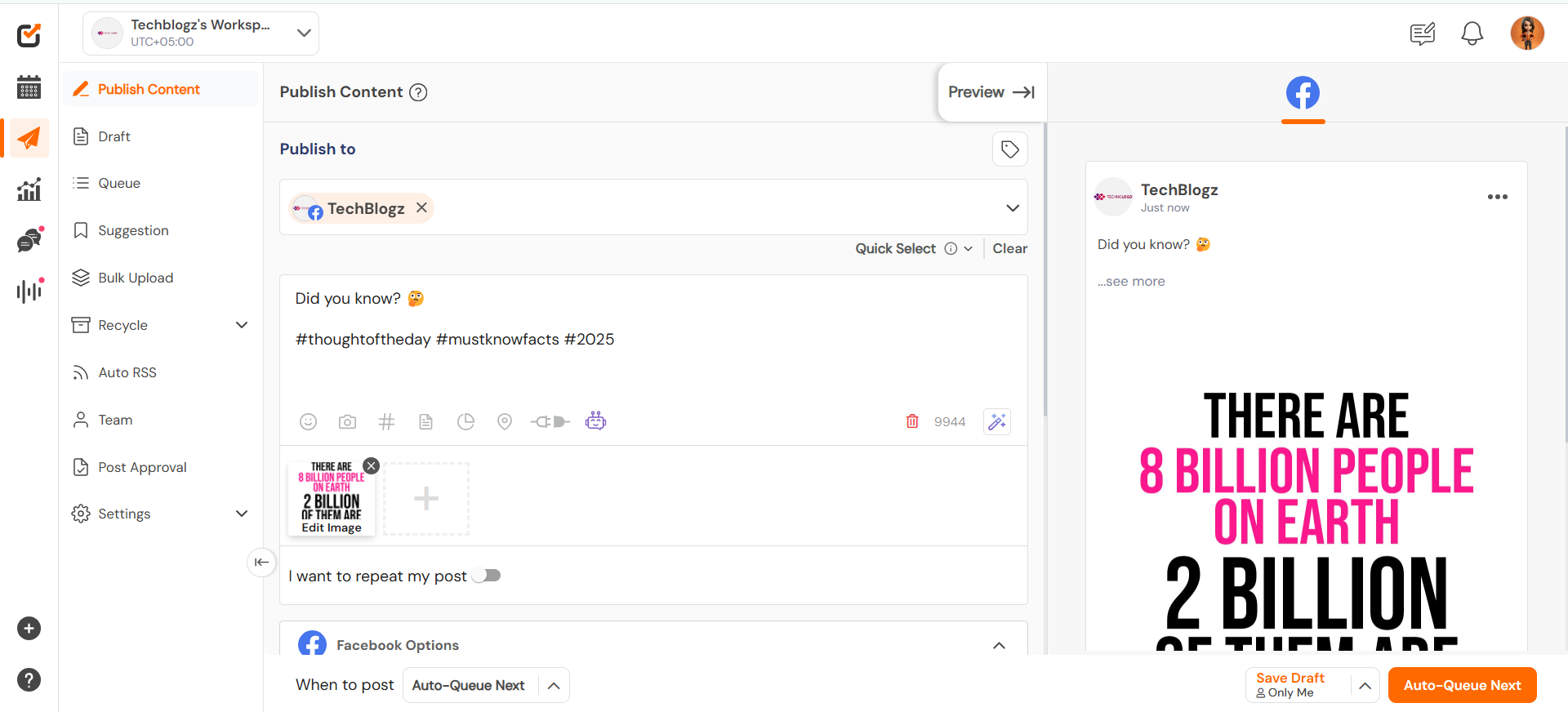 Social Champ’s Dashboard