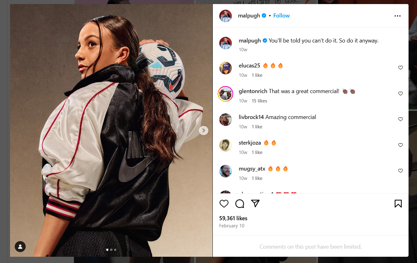 Sports Related Post on Instagram