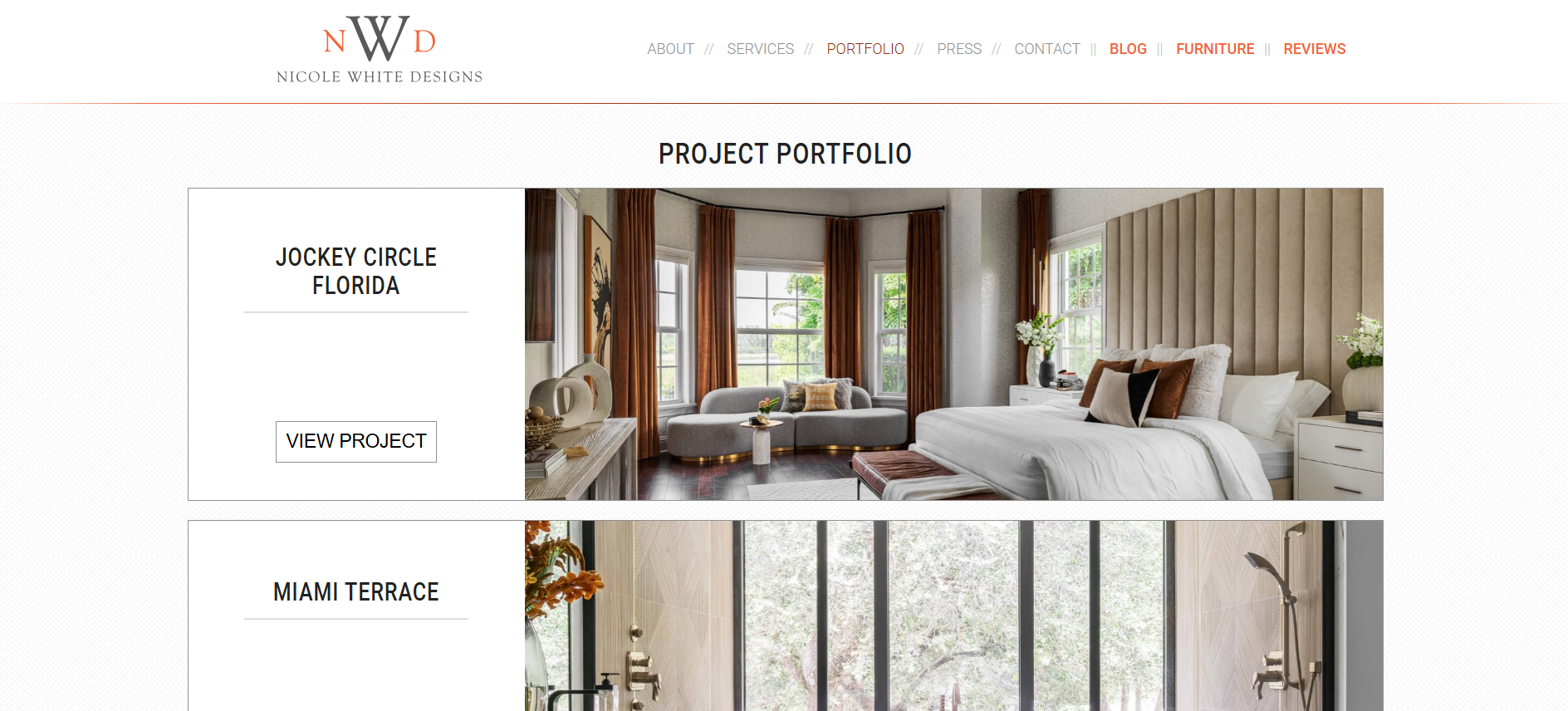 Nicole White Designs' Webpage