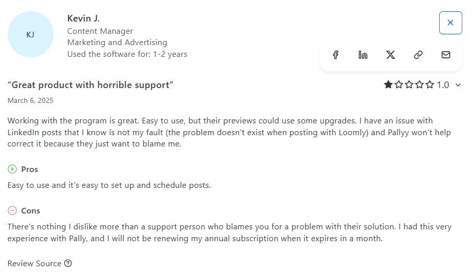 A Pallyy User Reviewed Its Customer Service