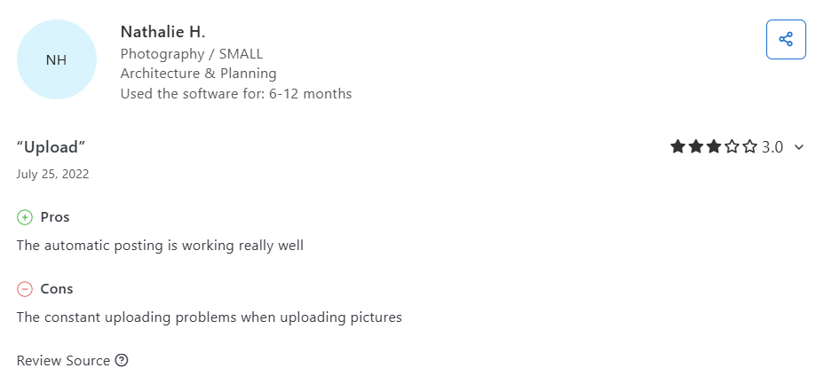 A Pallyy User Reviewed Picture Uploading