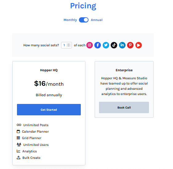 Hopper HQ Pricing Plans